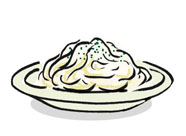 Cheese Sause Spaghetti