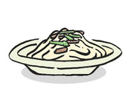 Asparagus and Tuna Spaghrtti with Cream Sauce