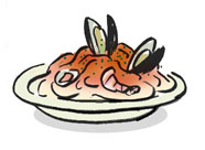 Pescatora with Pomodoro Sauce