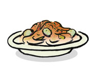 Vegetable Spaghetti with Pomodoro Sauce