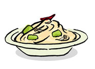 Spaghetti with Cabbage & Acciuga