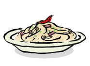 Butter & Soy sauce Spaghetti