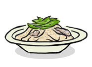 Spaghetti with Sesame sauce