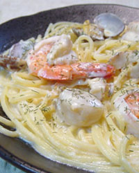 Pescatora with Cream Sauce