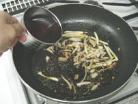 Soup Spaghetti with Mushroon